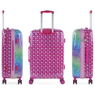 Trolley Mediano 60 Cms Skpat Shine Like A Star Fucsia