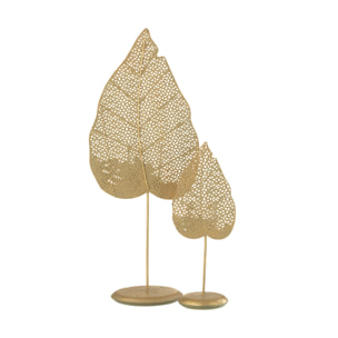 J-Line photophore Feuill - métal - or - large