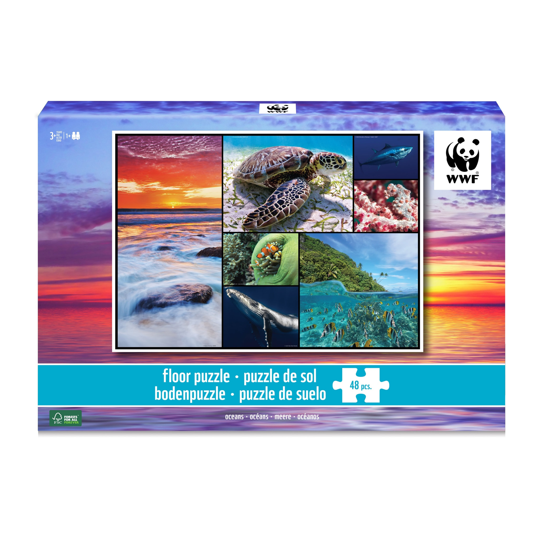 WWF ROMPECABEZAS OCEANOS - 48 PCS
