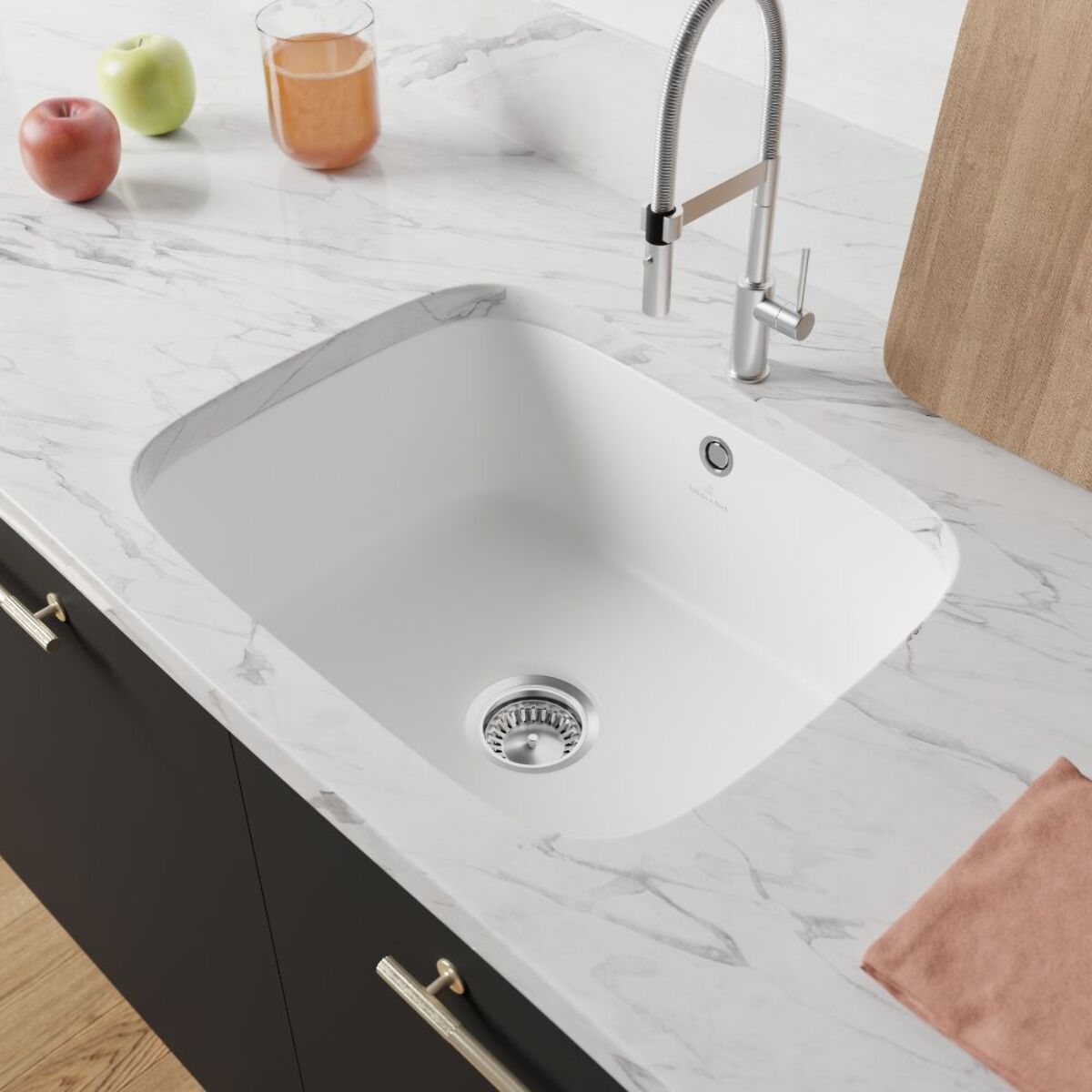 Evier 1 bac Cisterna 60C Snow White CeramicPlus