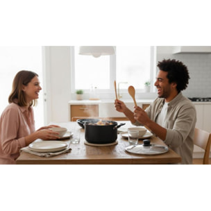 Faitout ESSENTIELB 24cm ceramique noir