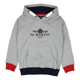 Felpa St.Martin con cappuccio Polo Club St Martin Grigio