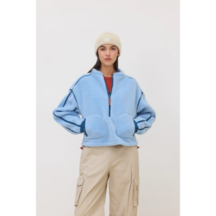 ABRIGO POLAR MUJER FROST LIGHT BLUE
