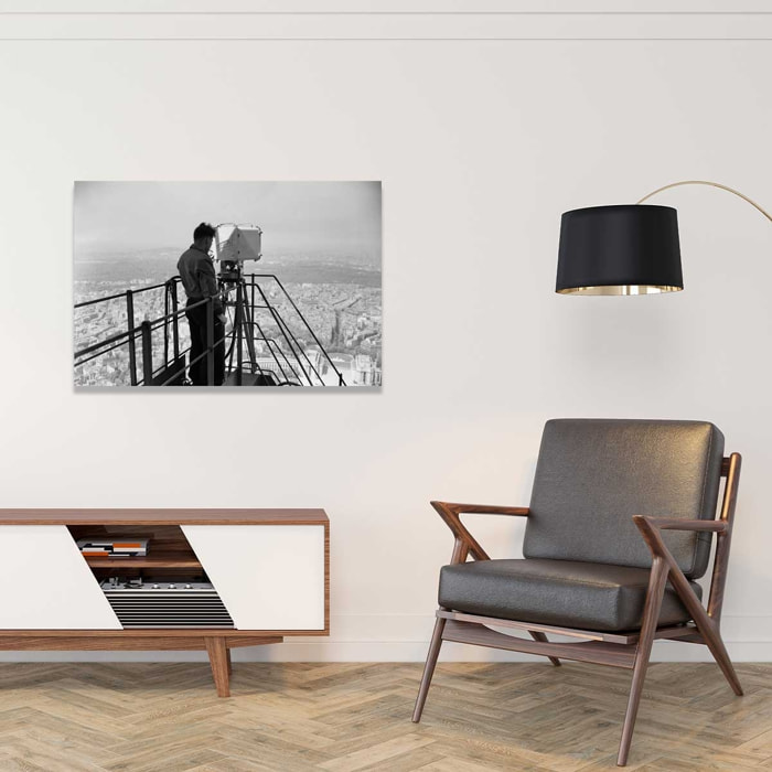 Tableau Photo ancienne La Tour eiffel ,1950 Tableau alu Dibond