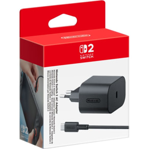 Chargeur USB C NINTENDO Adaptateur secteur Switch 1 & 2