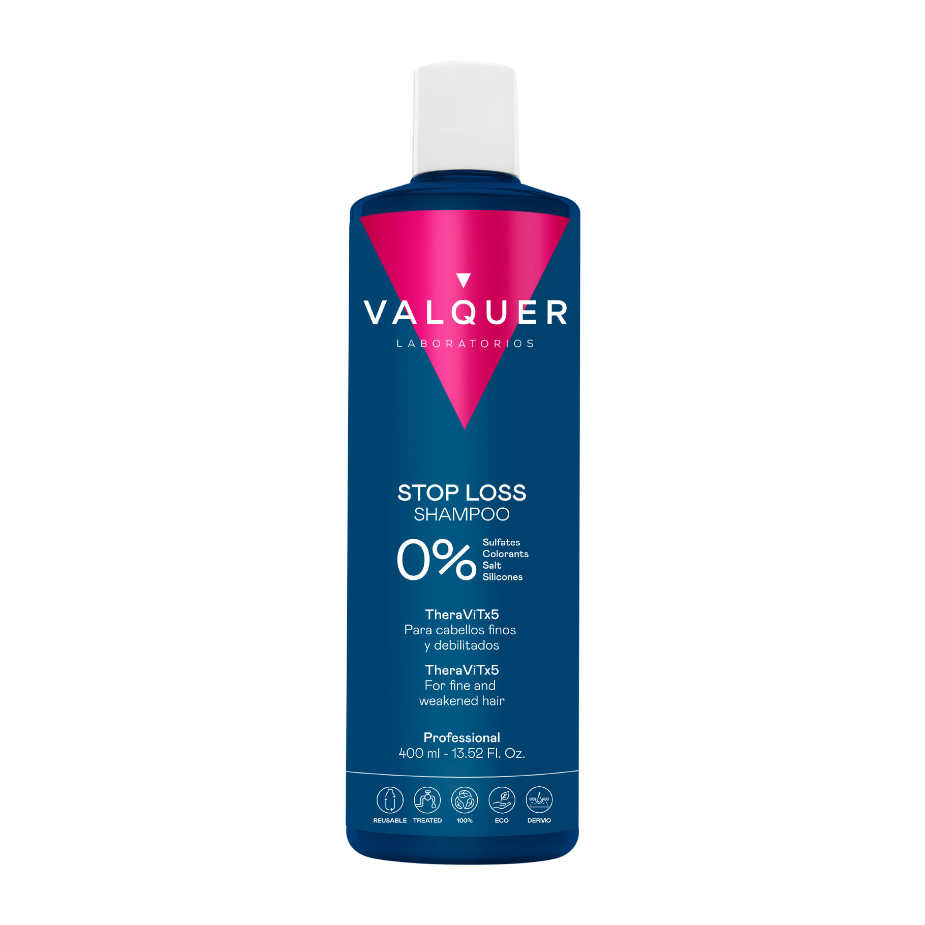 Valquer Champú Zero % anticaida Stop Loss- 400 ml