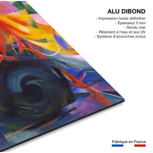 Tableau d'art classsique Fighting forms par Franz Marc Tableau alu Dibond