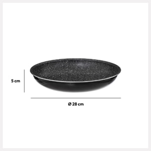 Poêle Aluminium pressé 28 cm Amovible