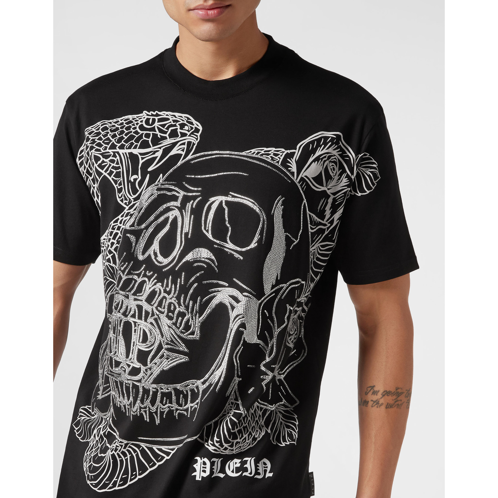 PHILIPP PLEIN Camiseta Cuello Redondo SNAKE