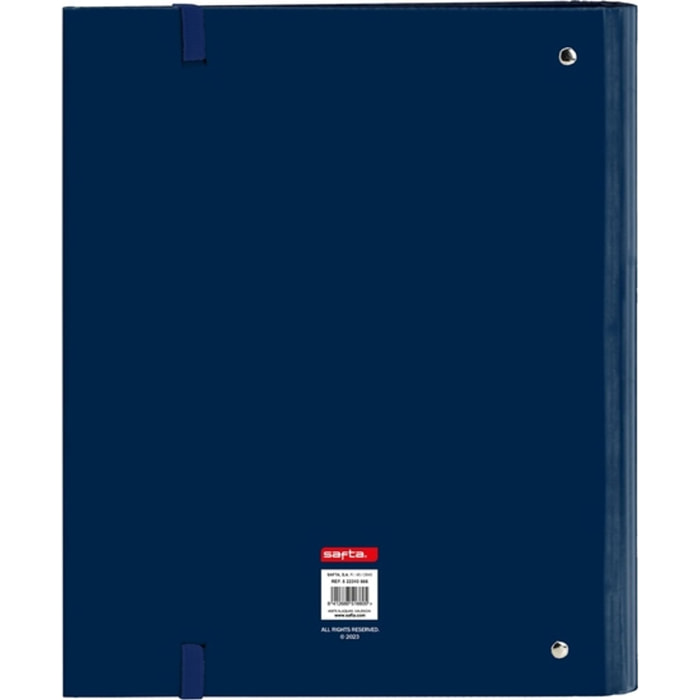 Carpeta 4 anillas 35mm c/recambio safta "marino"