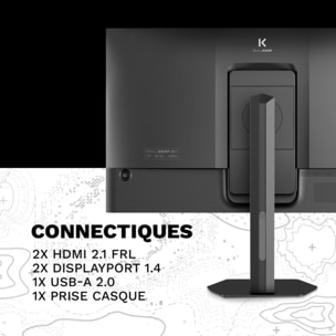 Ecran PC Gamer SKILLKORP M27 27" Fast IPS 4K 320 Hz HDR HDMI 2.1