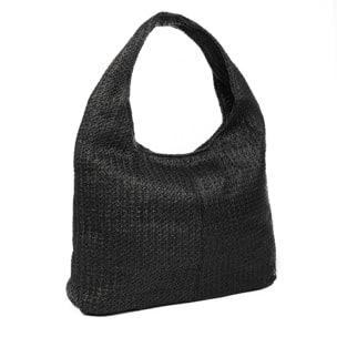 Berbenno Bolso de hombro Mujer. Fabricado en rafia sintética con diseño trenzado.