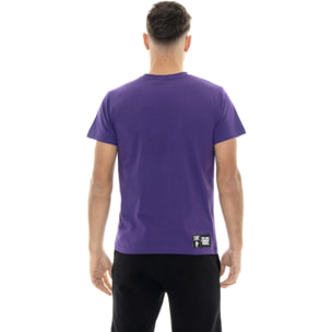 T-shirt uomo a manica corta in cotone, stampa flock Leone 1947 New Era