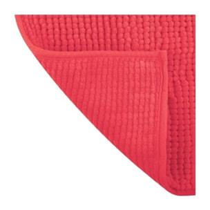 Lot de 2 Tapis de bain Microfibre CHENILLE 450x80cm Rouge MSV