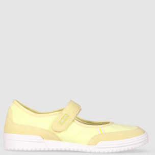 Zapatos de Tejido - Amarillo - Tacón: 1 cm