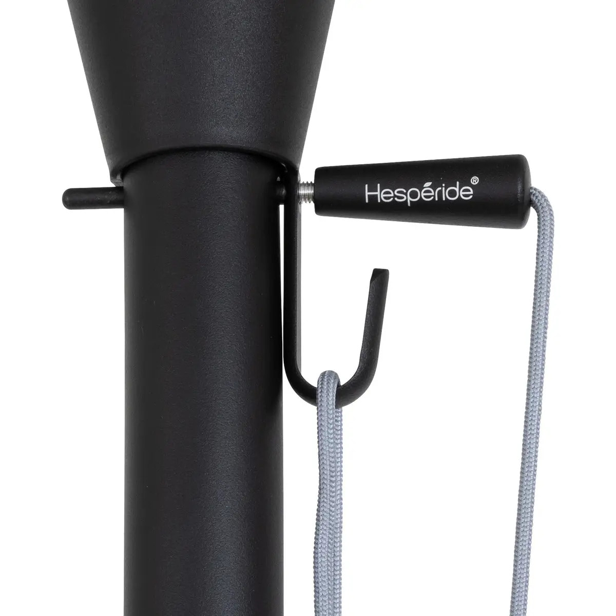 Parasol droit rectangulaire inclinable "Maluvia" blanc 3,5m