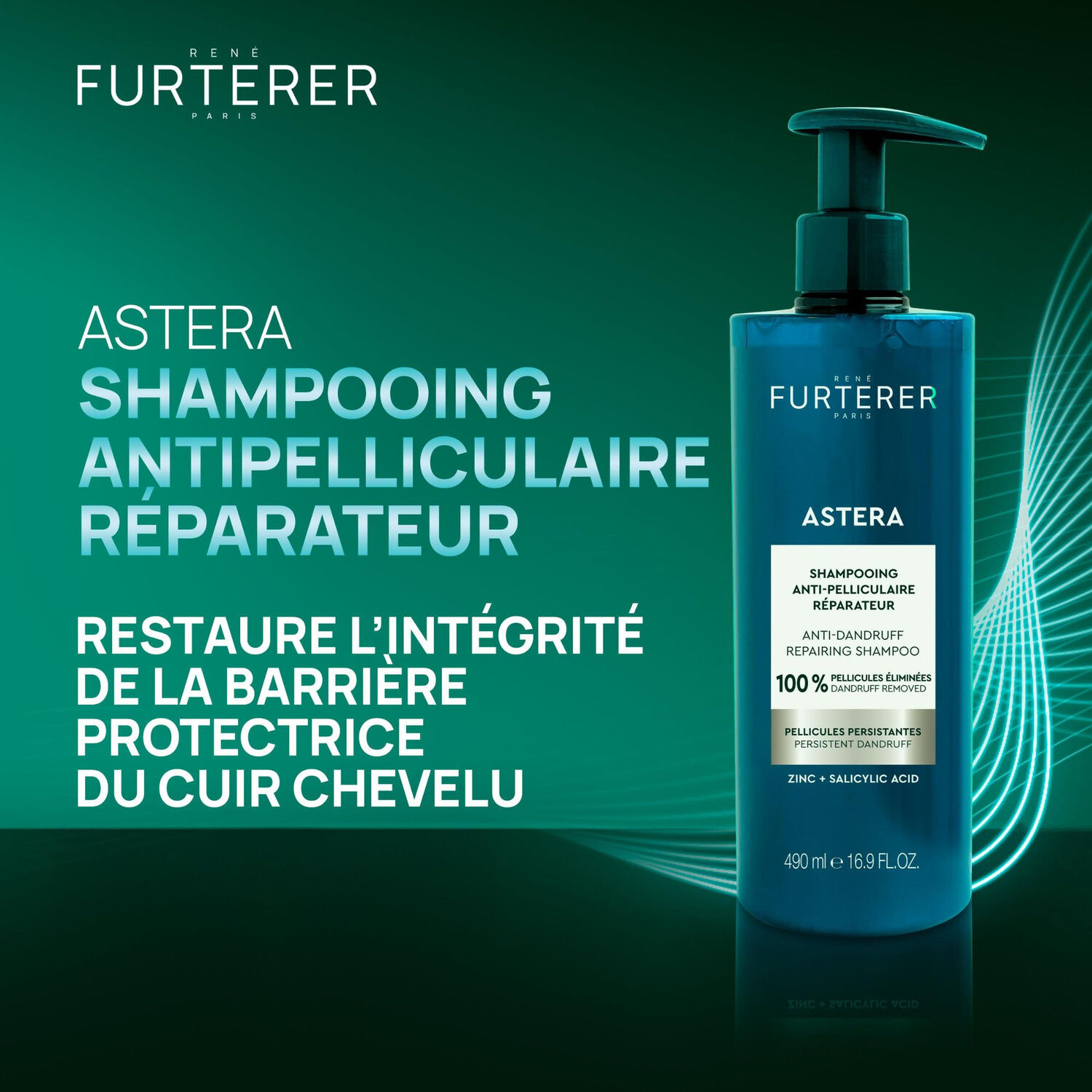 Astéra - Shampooing Anti-Pelliculaire Réparateur Pellicules Persistantes
