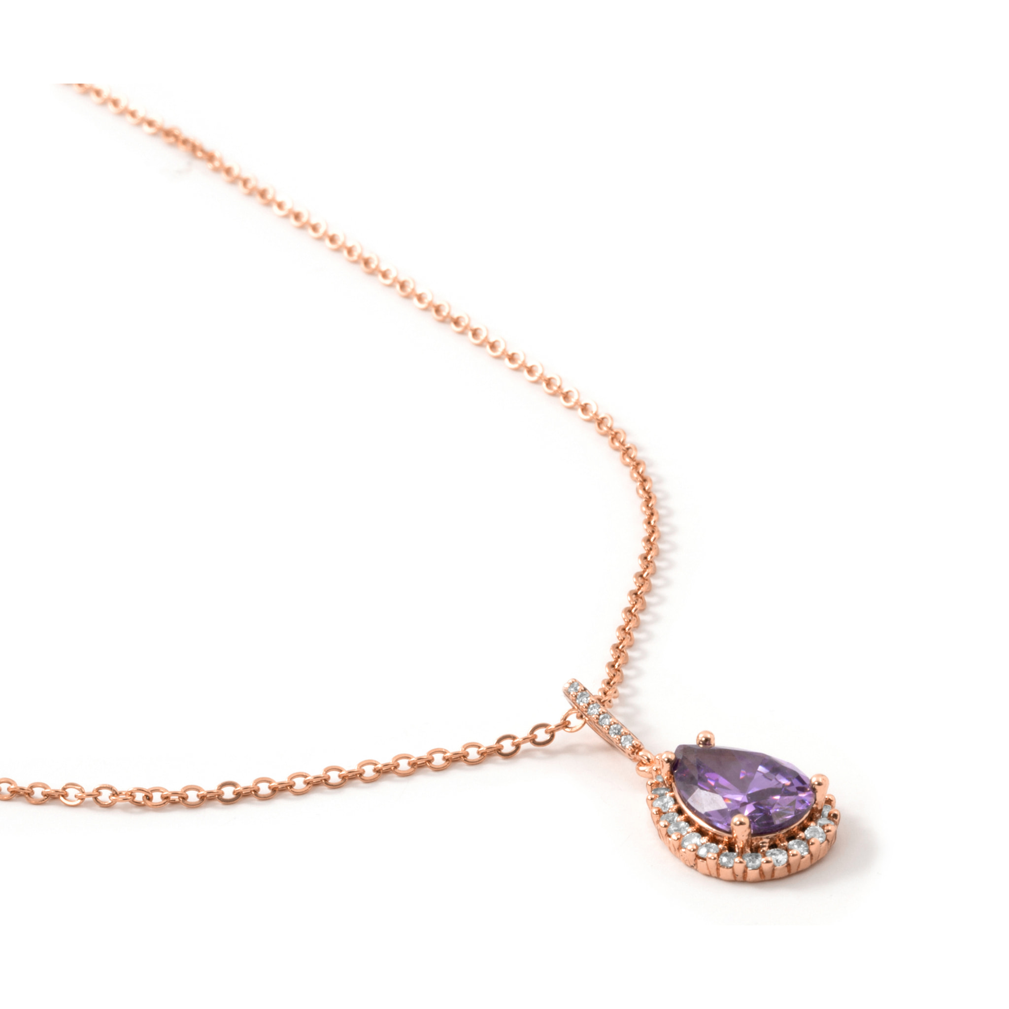 Collar Cerbi acabado oro rosa 18k