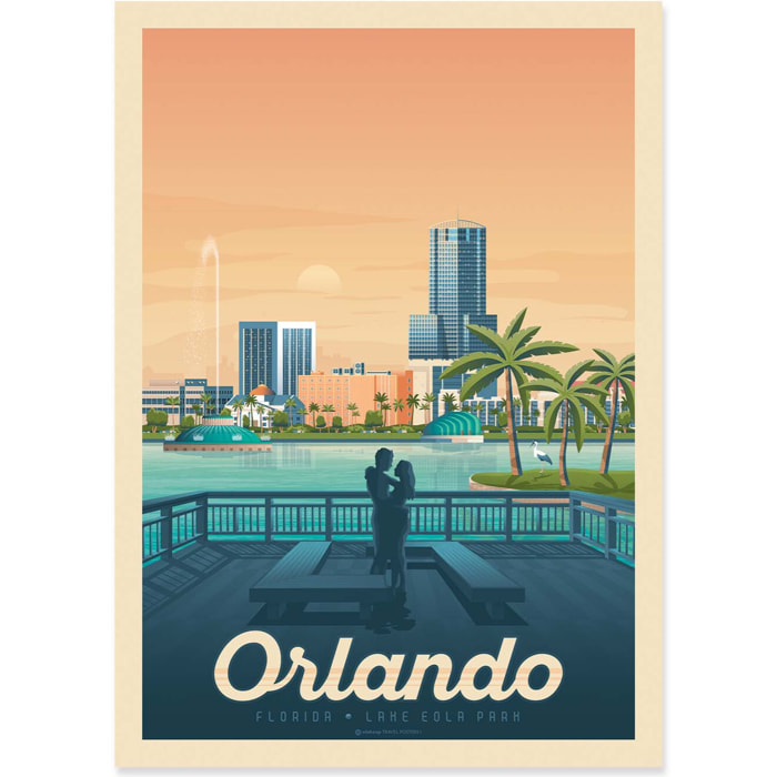 Affiche - Orlando - Olahoop Travel Posters