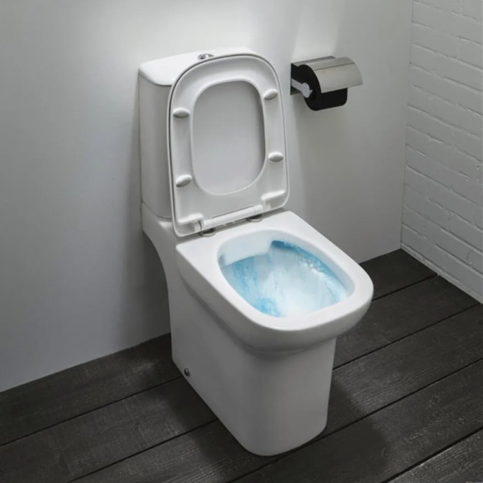 WC à poser sortie universelle Vox avec abattant