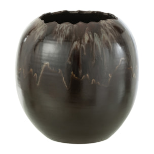 J-Line cache-pot - céramique - brun - small - Ø 30 cm