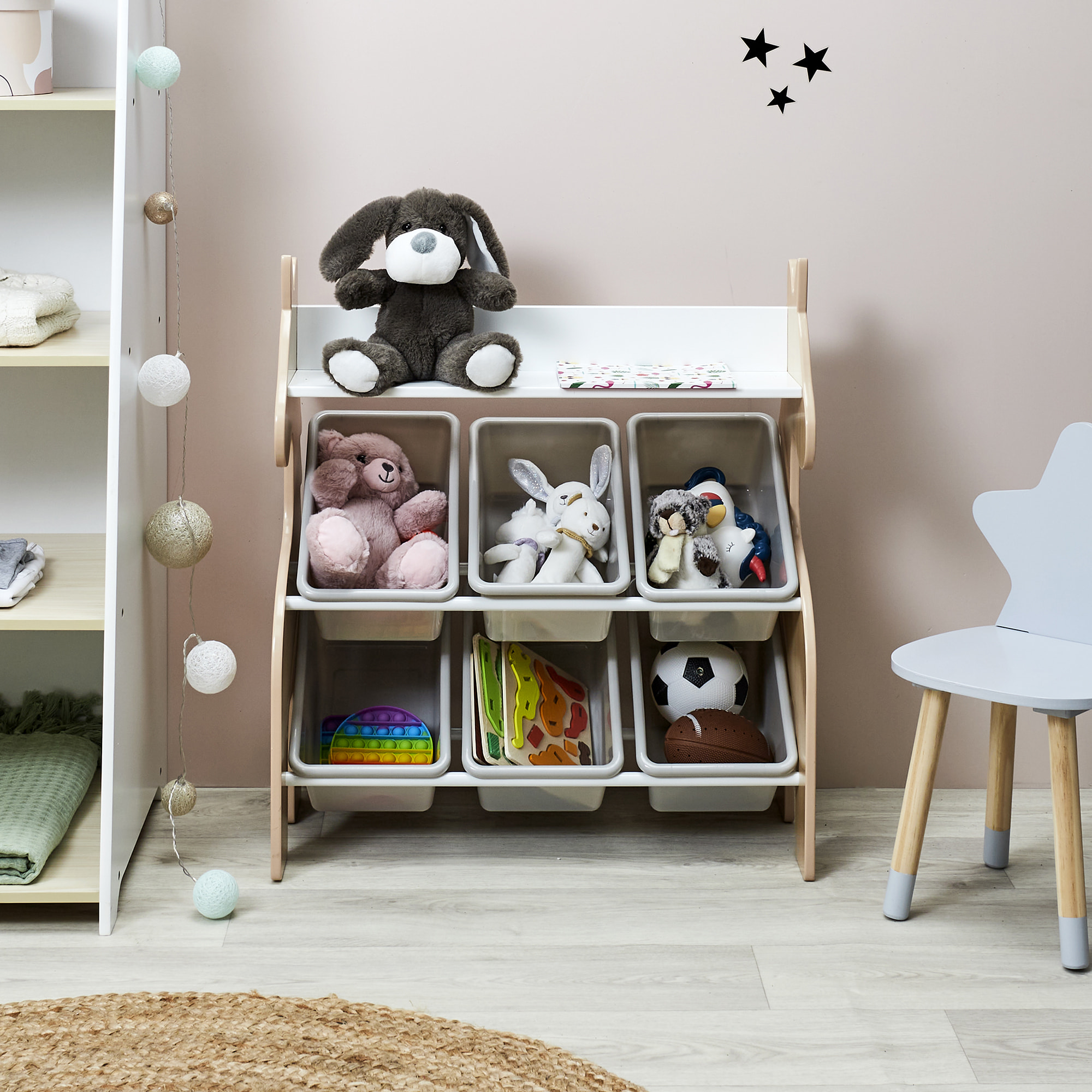 Meuble De Rangement Licorne 6 Bacs