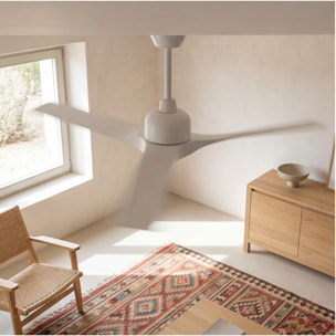 Forlight Ventilador IP20 Mogan Blanco brillante Blanco