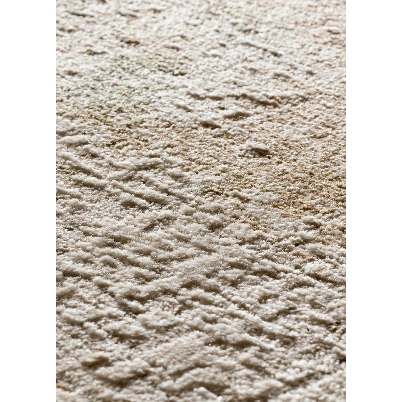 ONA Alfombra abstracta con flecos beige y verde, varias medidas disponibles.
