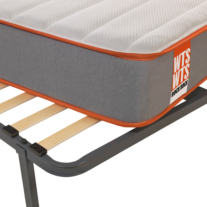 Colchón Sostenible HR Viscoelástico Soja Natural + Somier Reforzado 13 láminas Madera. Entrega, Montaje y Retirada usado incluido Pack ROCK · WHAT THE SLEEP