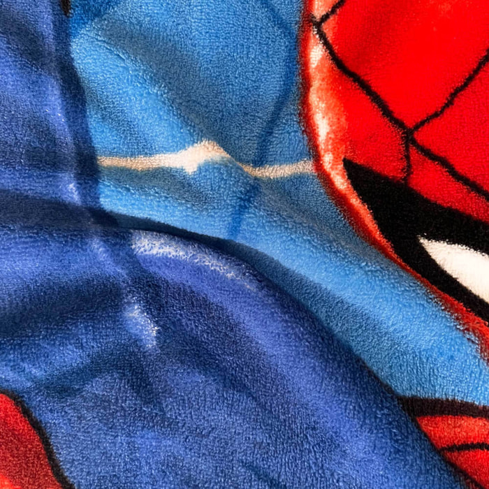 Plaid polaire tout doux imprimé 100% polyester, SPIDERMAN ACTION