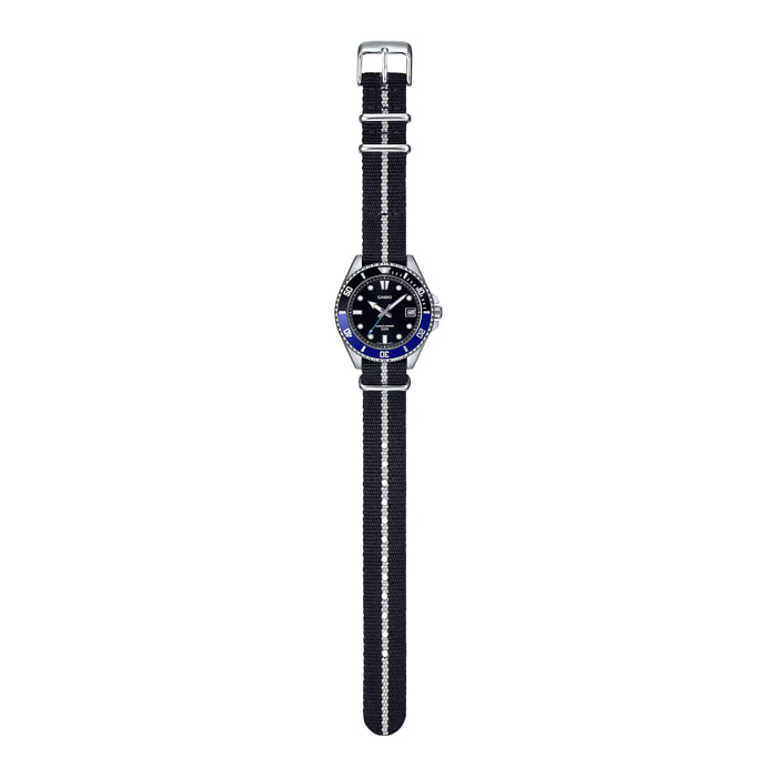 Reloj Casio MDV-10C-1A2VEF Hombre Analogico Cuarzo con Correa de Tela