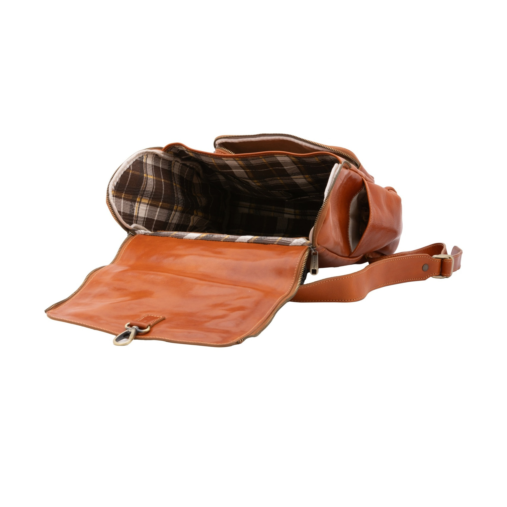 Borsa a spalla da donna - Modello Embera Pro - Vera pelle - 30.0 x 40.0 x 19.0 cm
