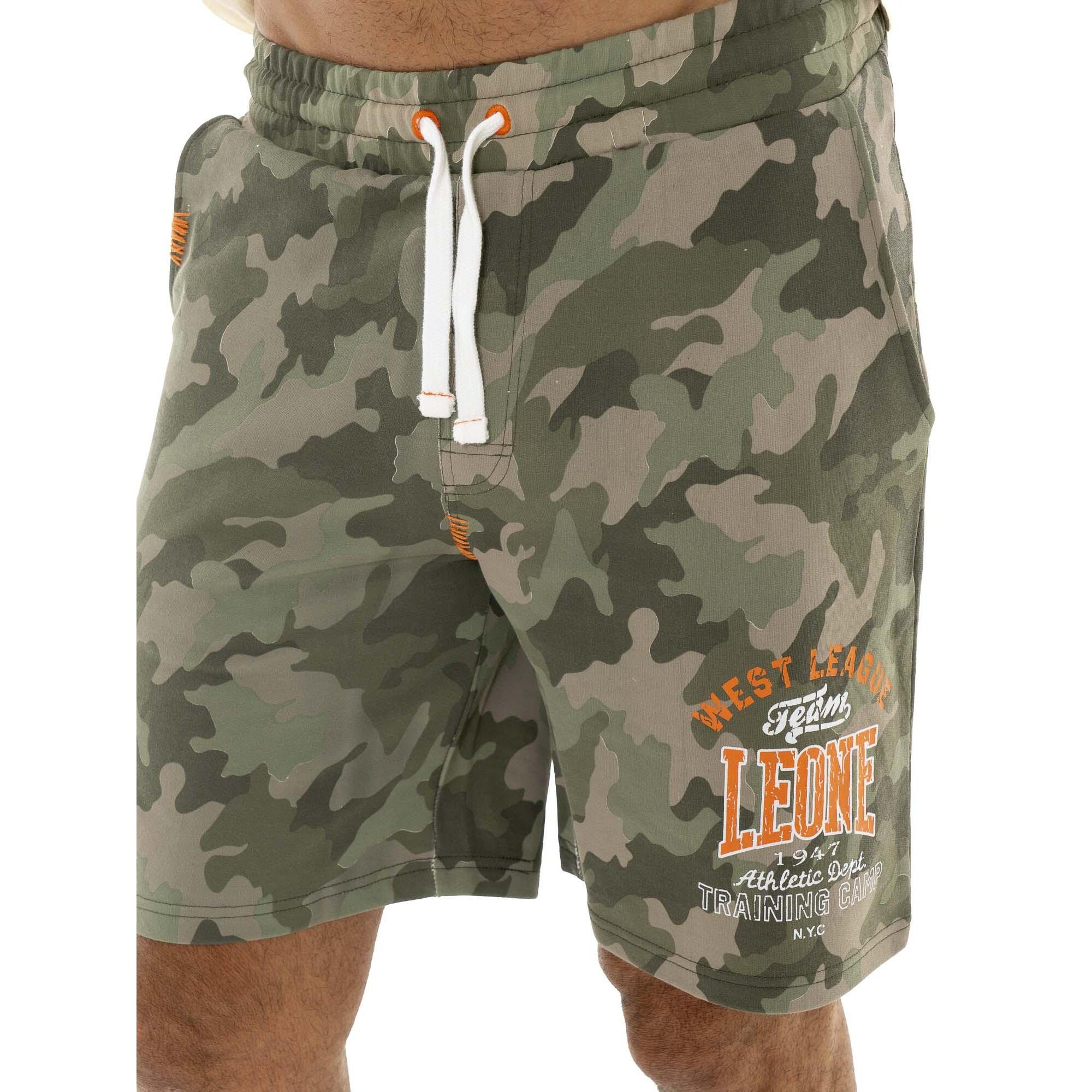 Pantalón corto de algodón para hombre Leone Military 1947
