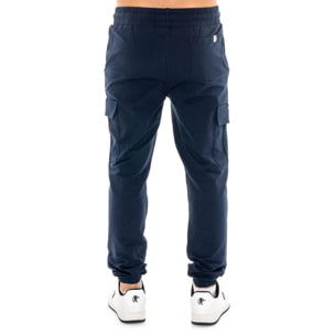 Pantalone cargo da uomo in felpa non garzata Leone Basic
