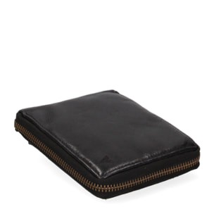 Portafoglio uomo in vera pelle - Modello False - Casual - 12.5 x 11.0 x 2.5 cm