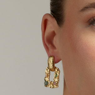Pendientes acabado en oro amarillo de 18k