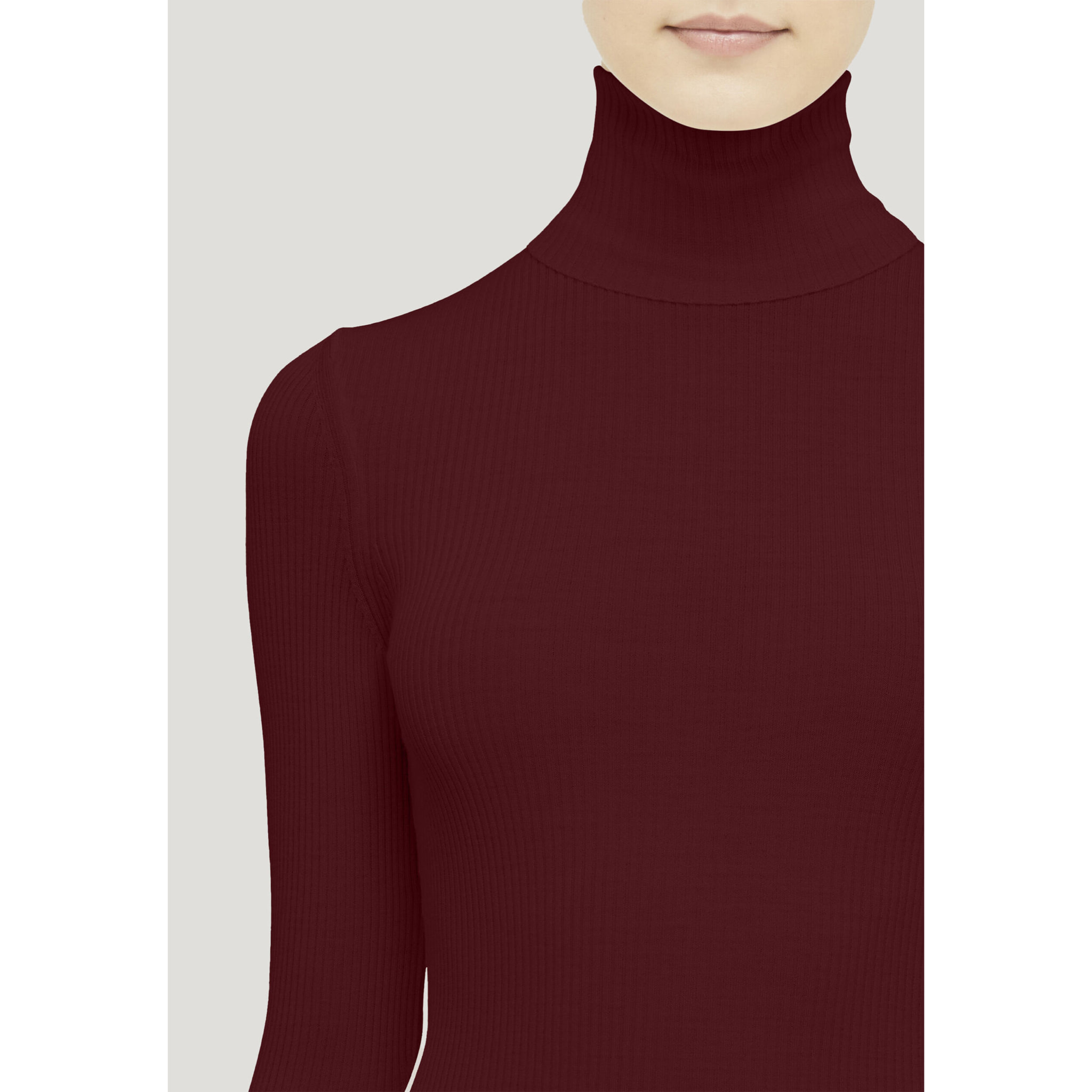 Top a maniche lunghe Merino Fine Rib Top Long Sleev