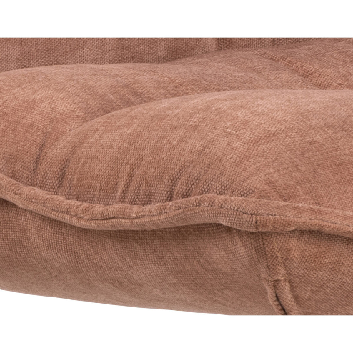 Mellow - fauteuil pivotant - en tissu - pieds en acier - Rose