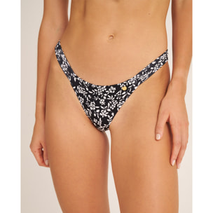 Braga de bikini semibrasileña con estampado de flores