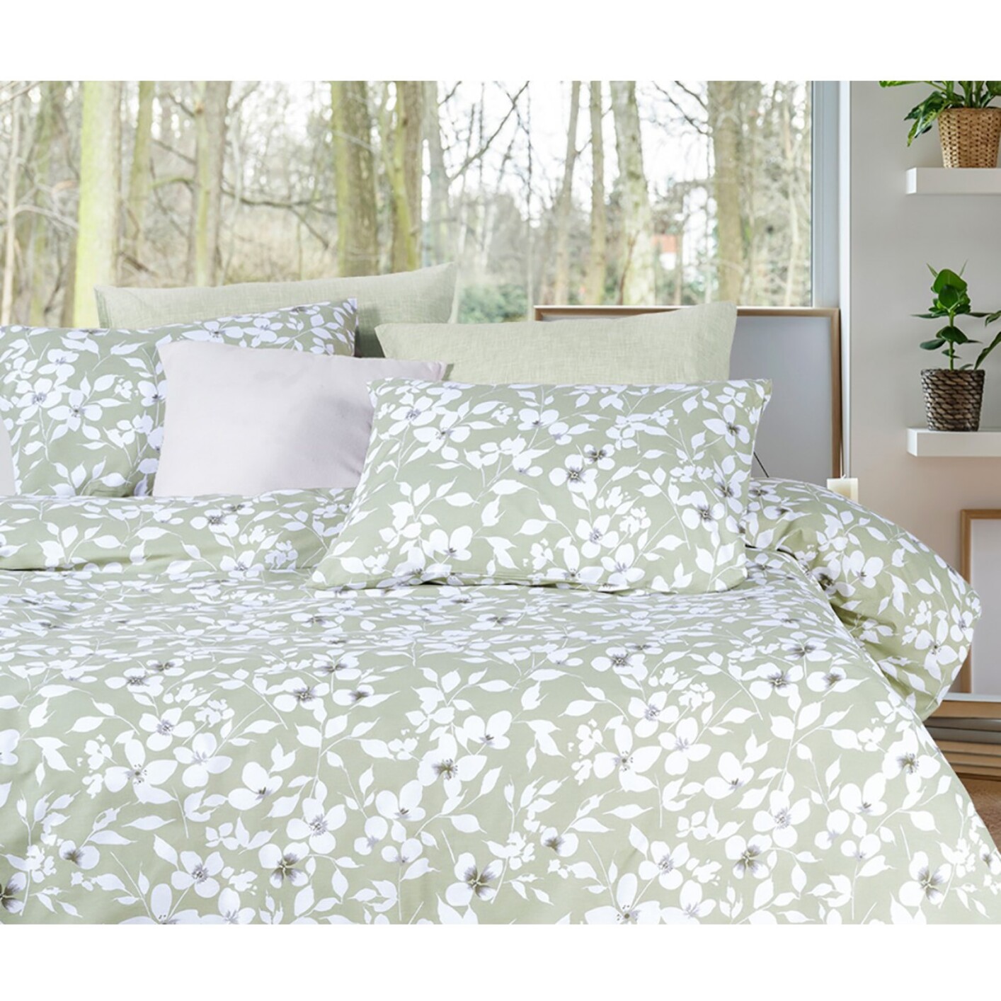 Parure housse de couette et taie(s) oreiller 100% Coton