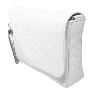 Chicca Borse Tracollina Donna in Pelle Bianco