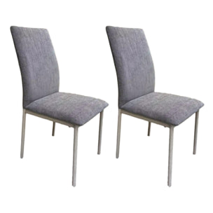 Chaise Emilia Marron - Lot De 2