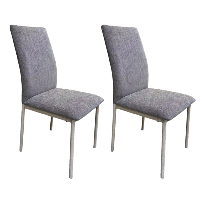 Chaise Emilia Marron - Lot De 2