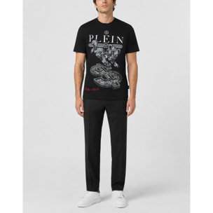 PHILIPP PLEIN Camiseta de cuello redondo y manga corta TEDDY