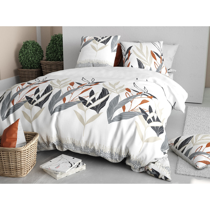 Parure housse de couette imprimée + 2 taies Imanta