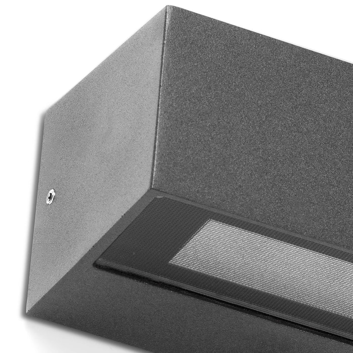 DORO 500 Lampada da parete grigio scuro