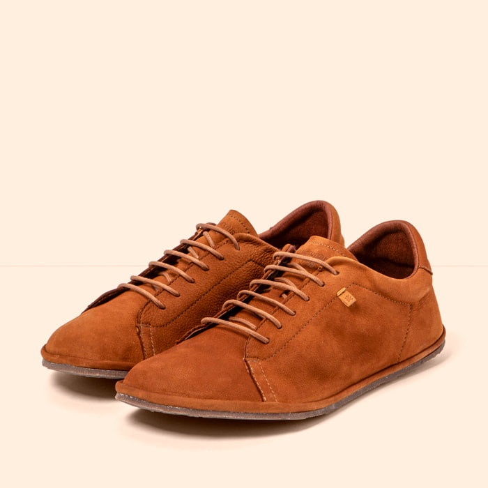 Zapatos N5671 NOBUCK LAVADO CUERO/ BARE color Cuero