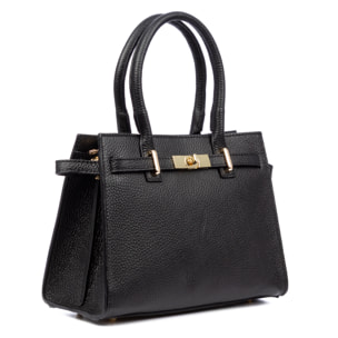 Banari bolso tote mujer. Piel auténtica acabado Dollaro.