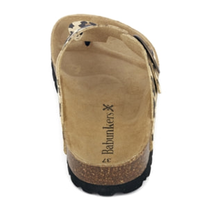 SANDALIA GRANADA BABUNKERS MARRON