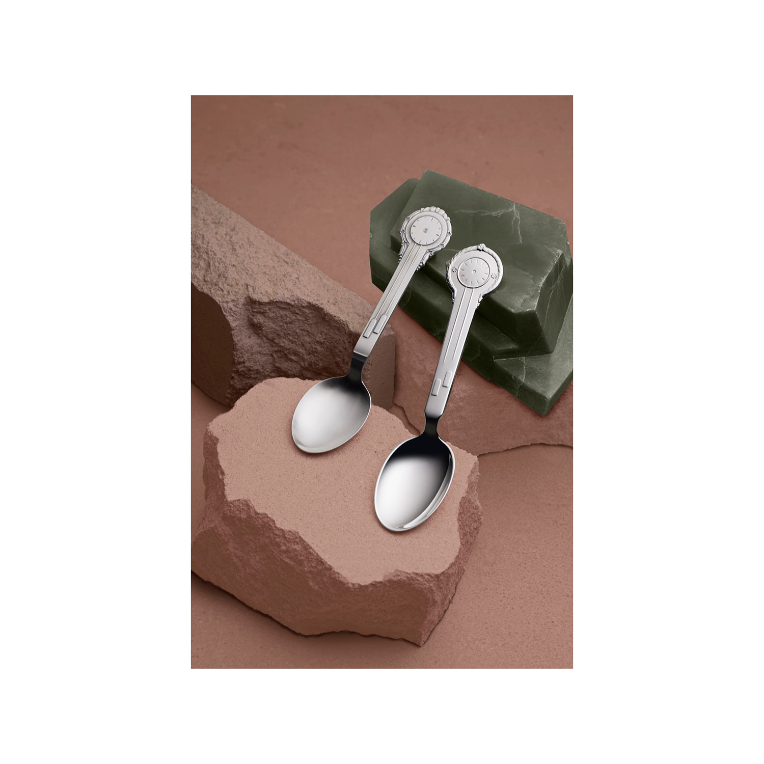 Cuillère de baptême Cloche avec fleurs